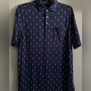 Polo Ralph Lauren Anchor Pattern Navy Polo size medium